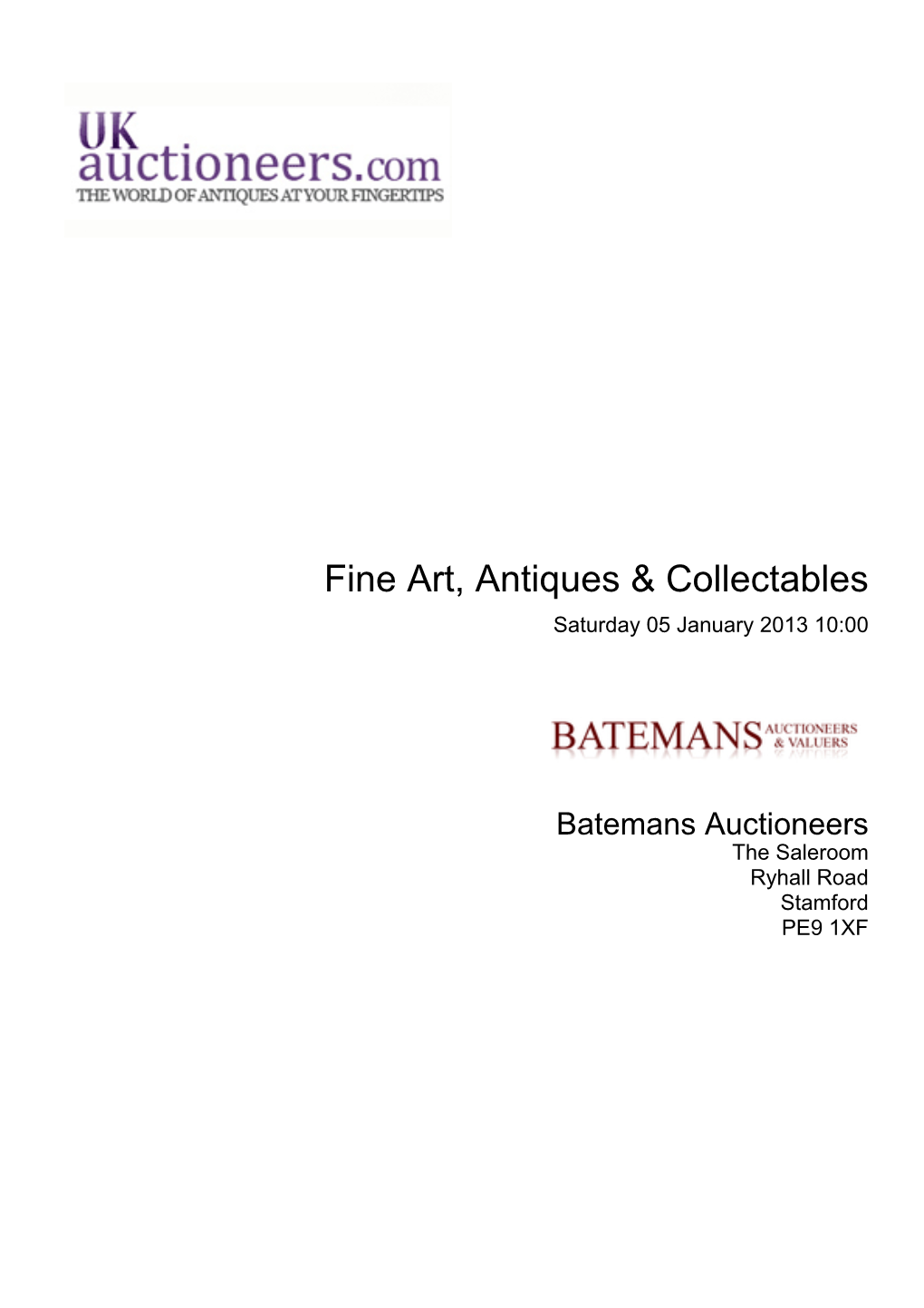 Fine Art, Antiques & Collectables
