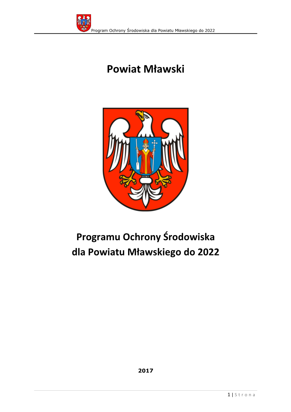 Powiat Mławski Programu Ochrony Środowiska Dla Powiatu