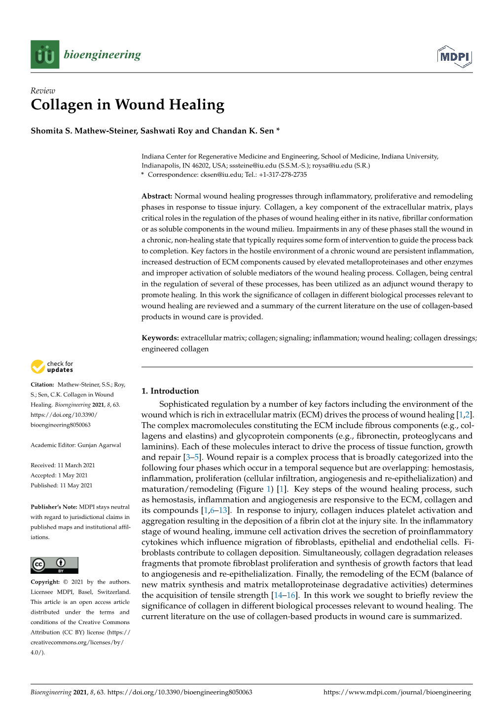 Collagen in Wound Healing