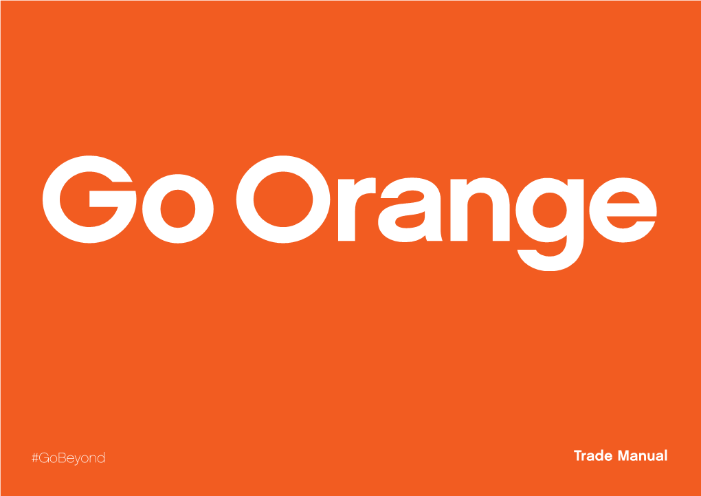 Go Orange Trade Manual 2019-2020