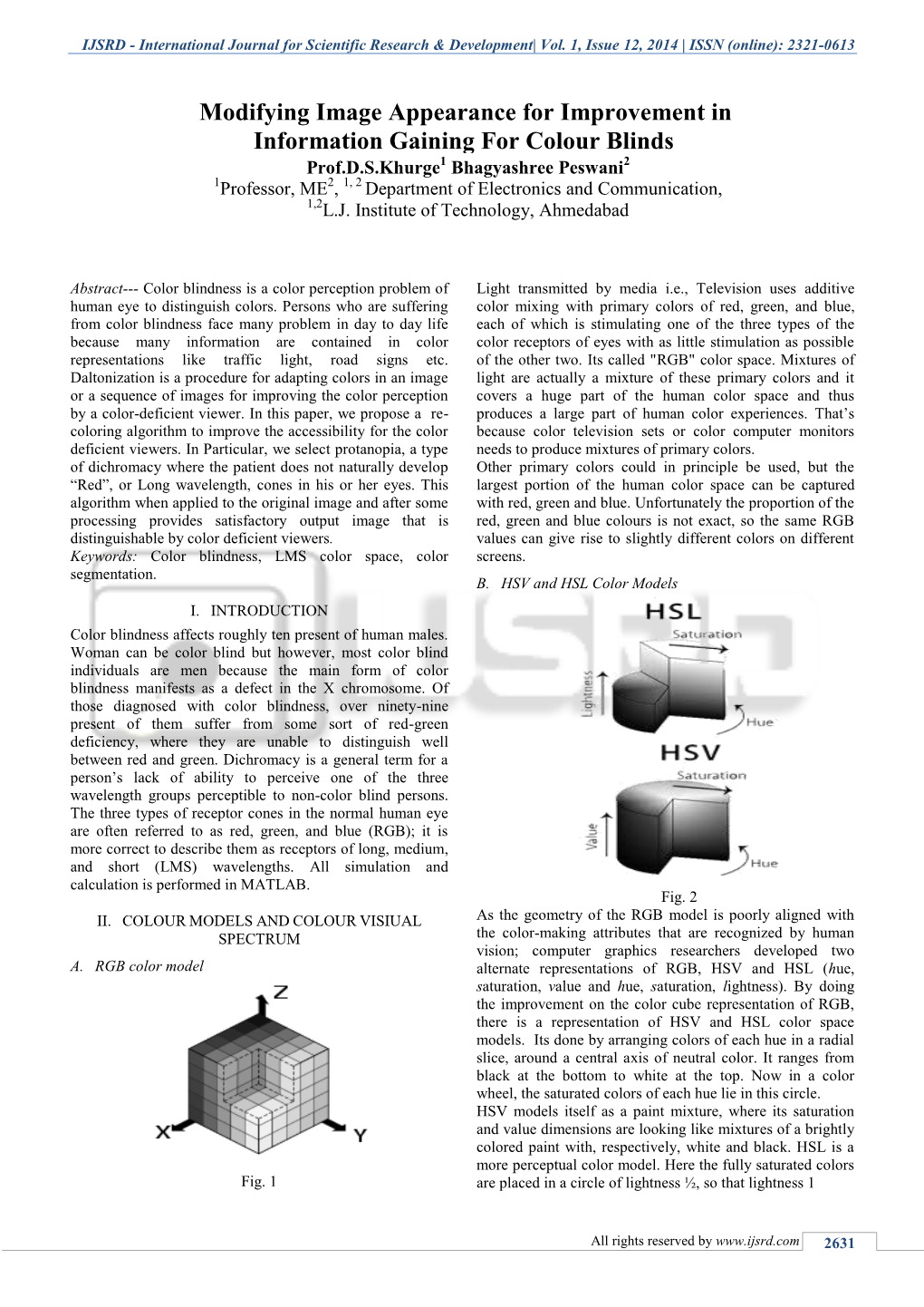 International Journal for Scientific Research & Development