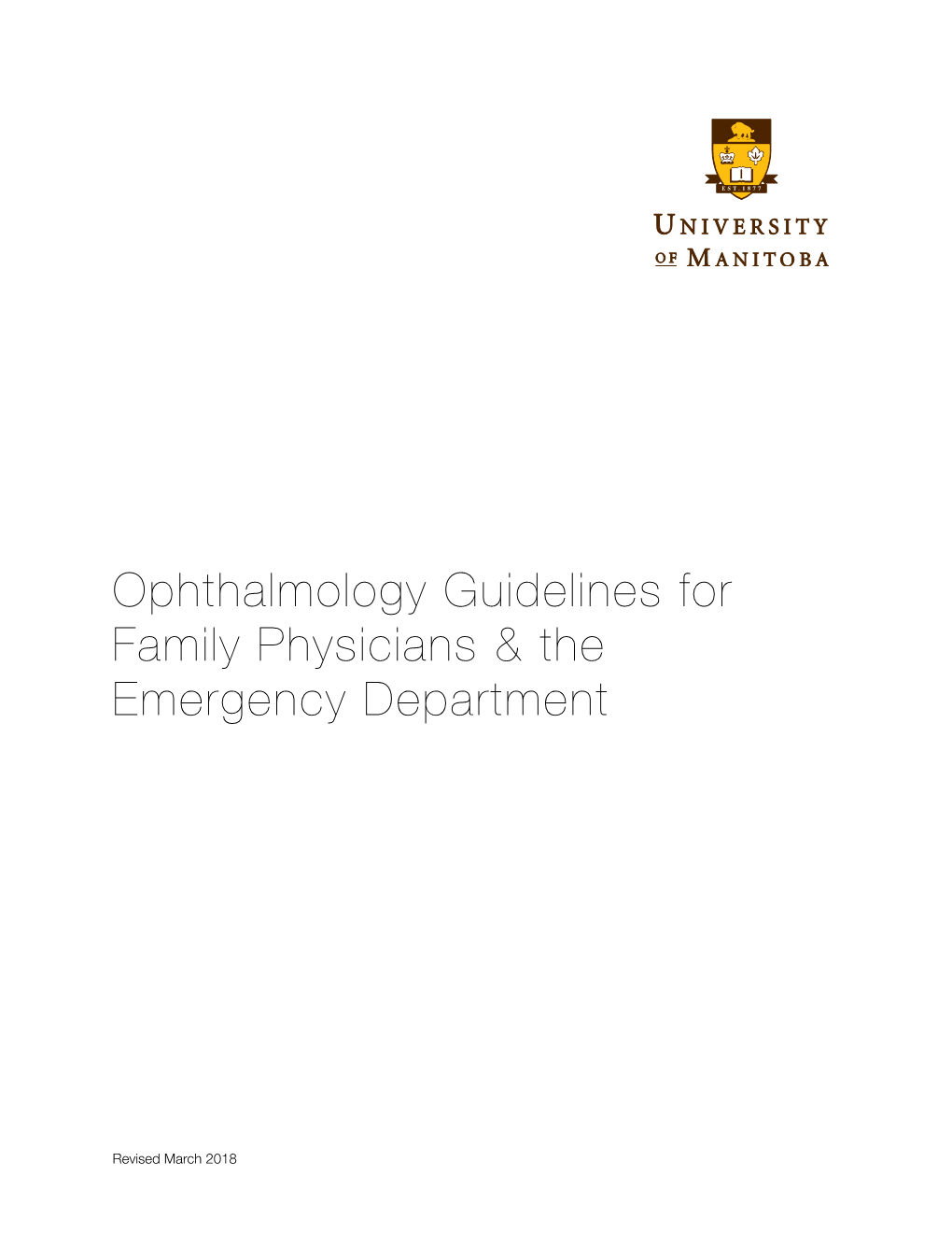 ED Ophthalmology Guidelines