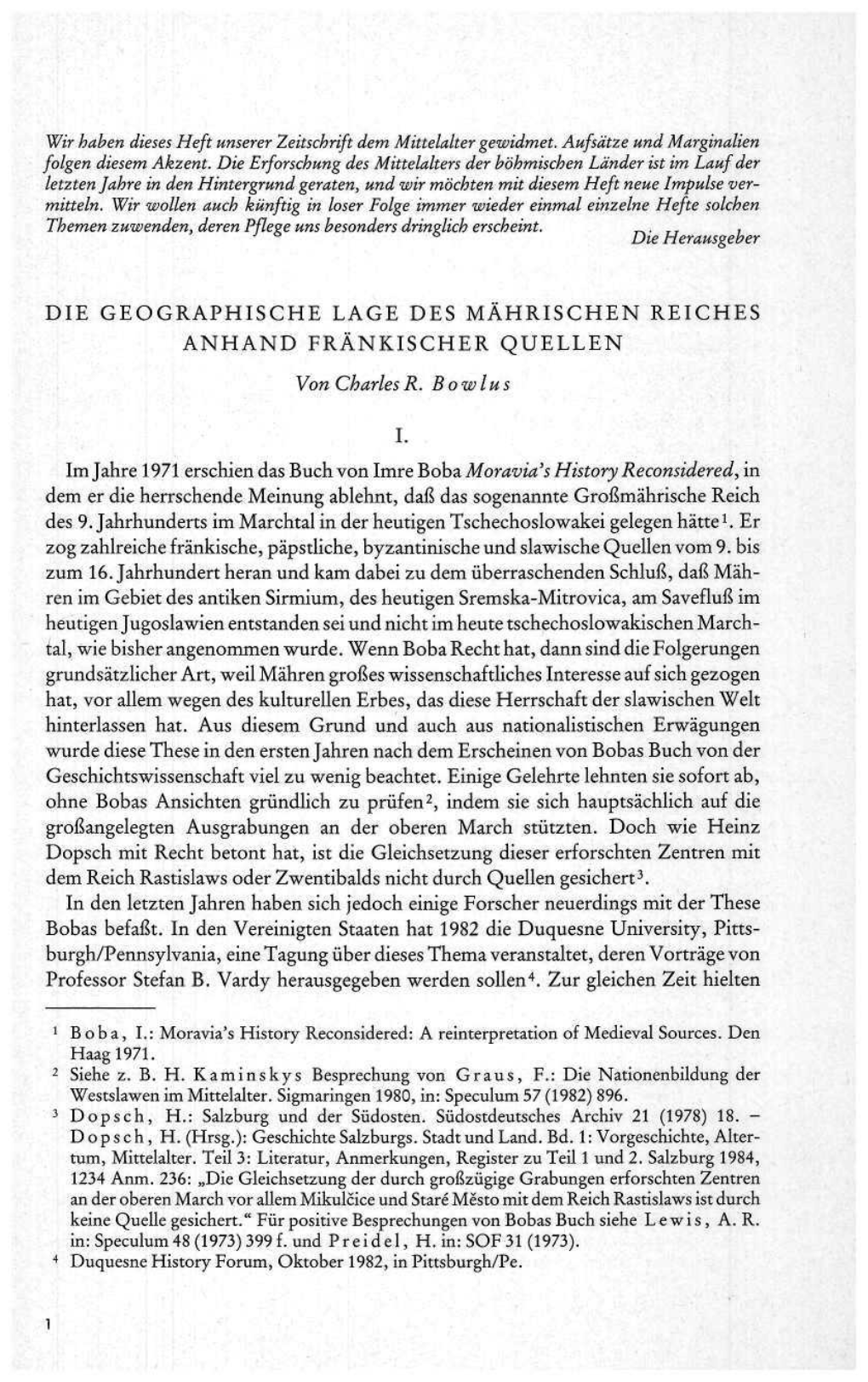 Di E Geographisch E Lag E De S Mährische N Reiche S Anhan