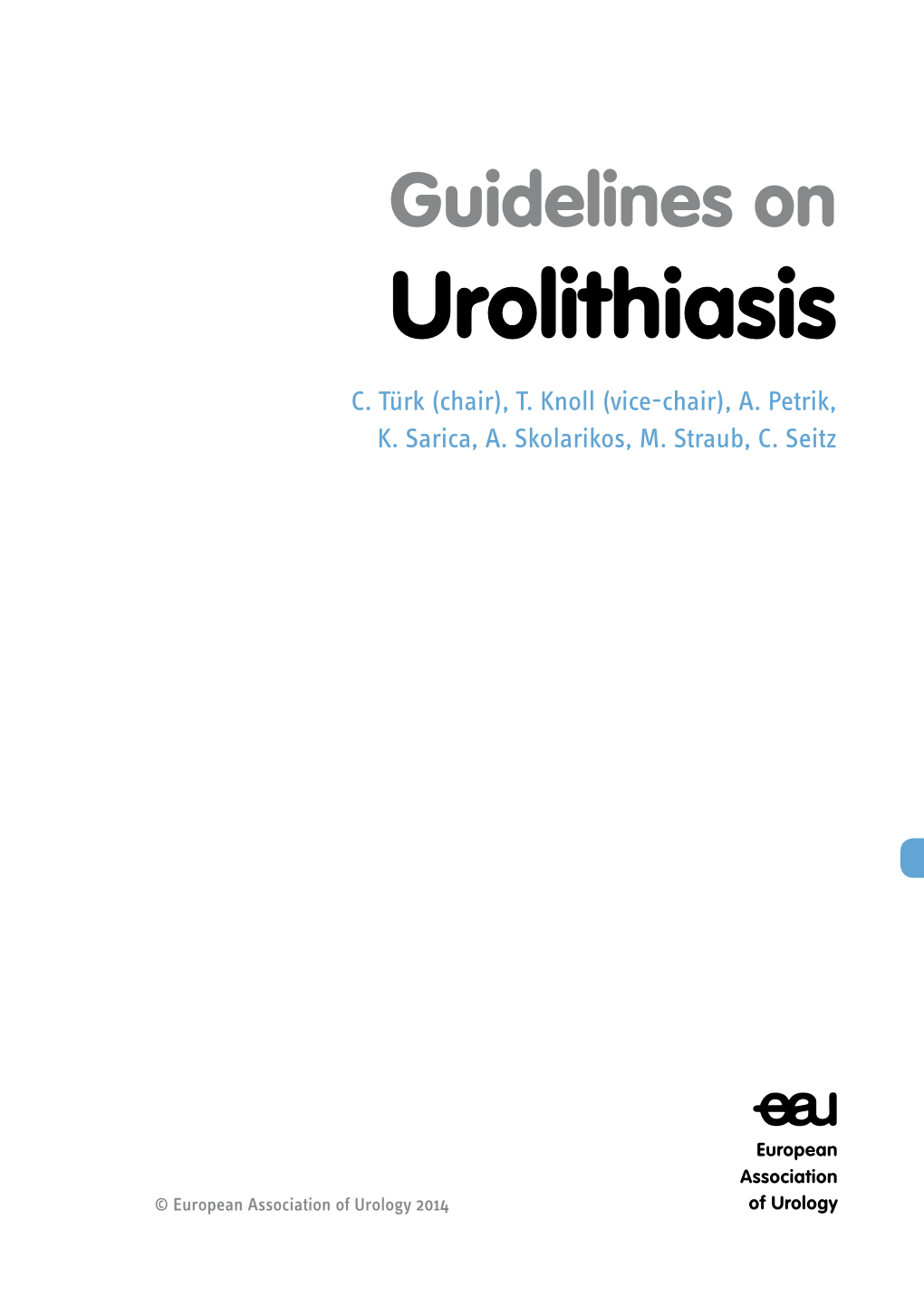 Guidelines on Urolithiasis