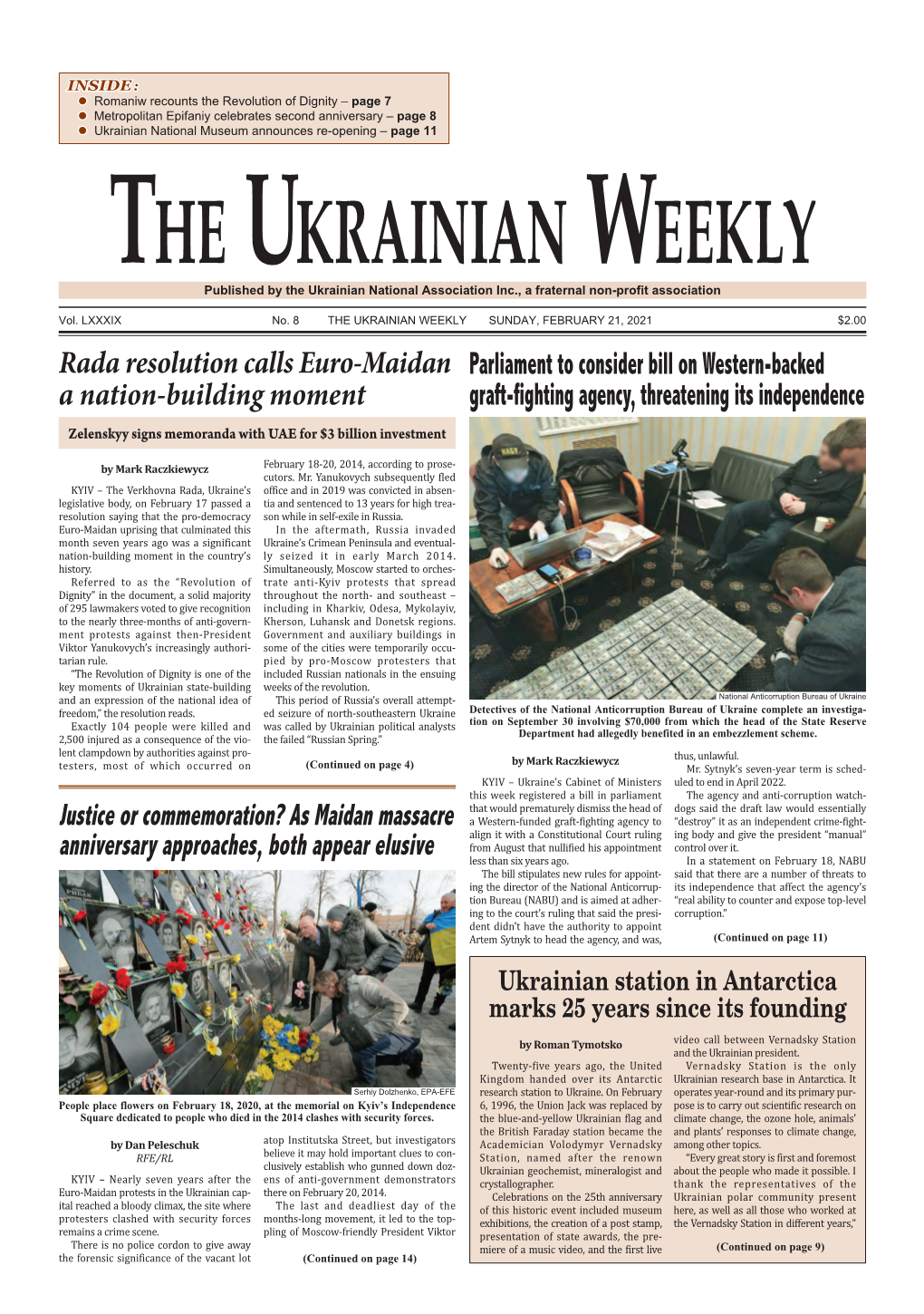 The Ukrainian Weekly, 2021