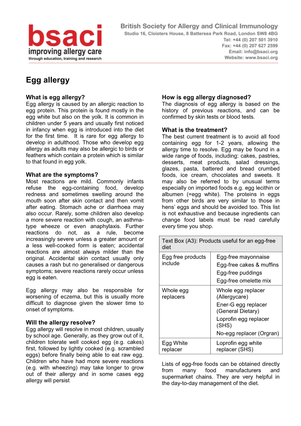 BSACI Egg Allergy (PDF)