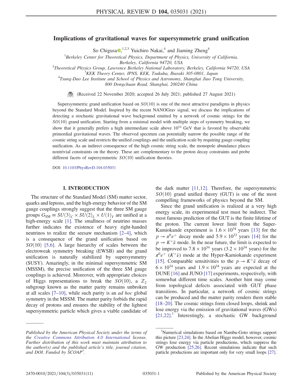 Implications of Gravitational Waves for Supersymmetric Grand Unification