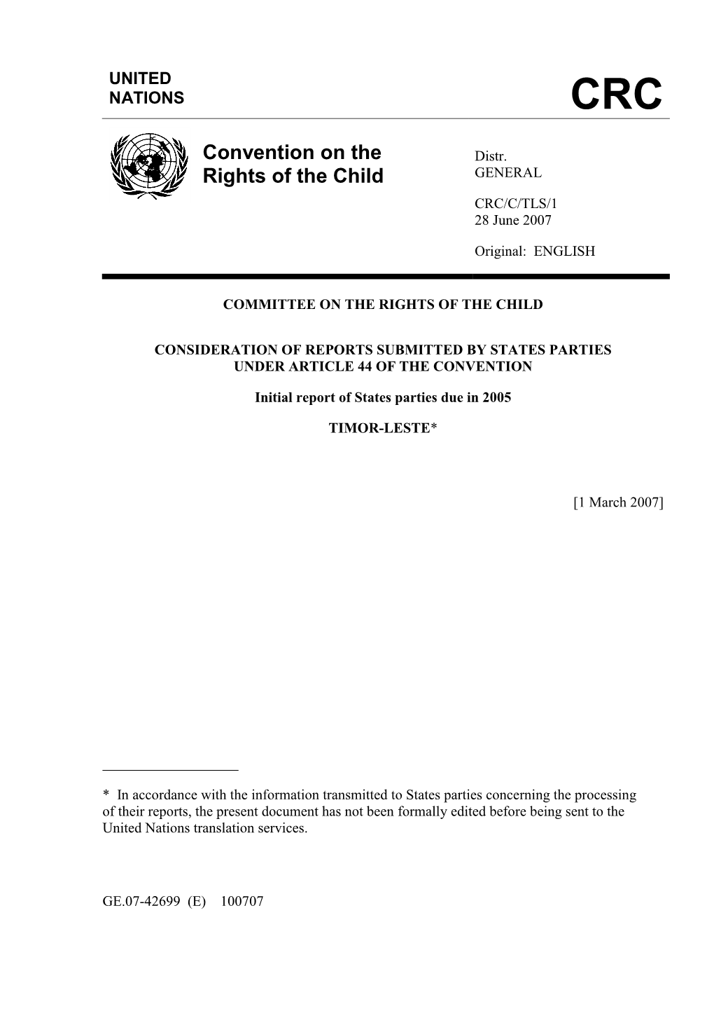 Convention on the Rights of the Child Is Not Only a Legal Document Which We Must Comply With
