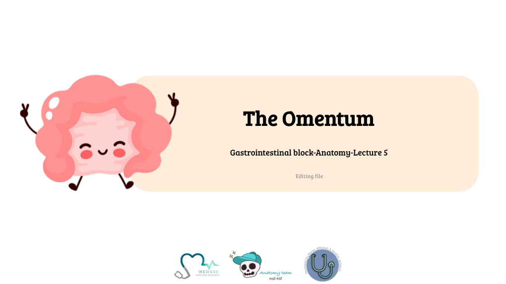 Lecture (5) the Omentum.Pdf