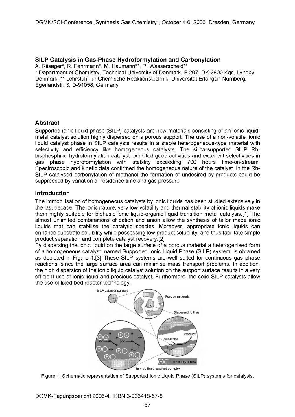 SILP Catalysis in Gas-Phase Hydroformylation and Carbonylation A