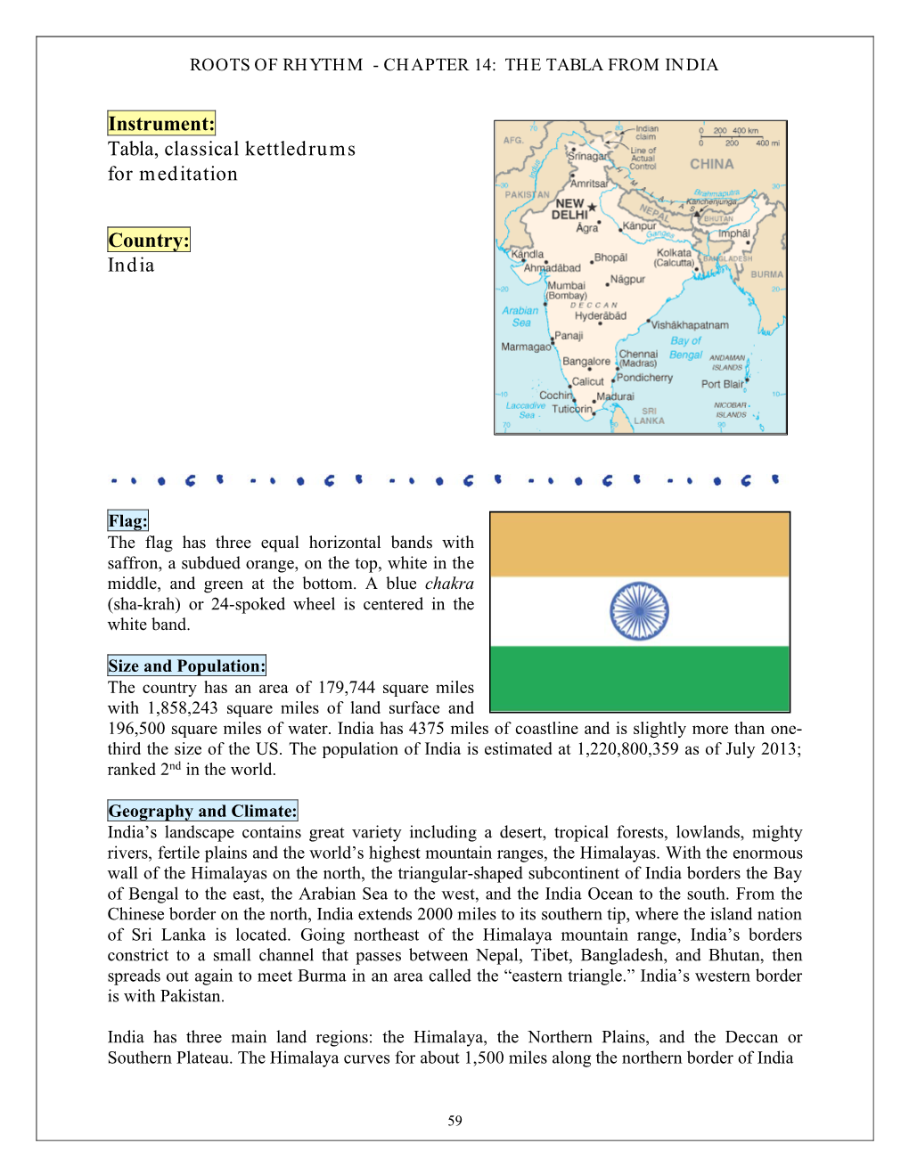 Instrument: Tabla, Classical Kettledrums for Meditation Country