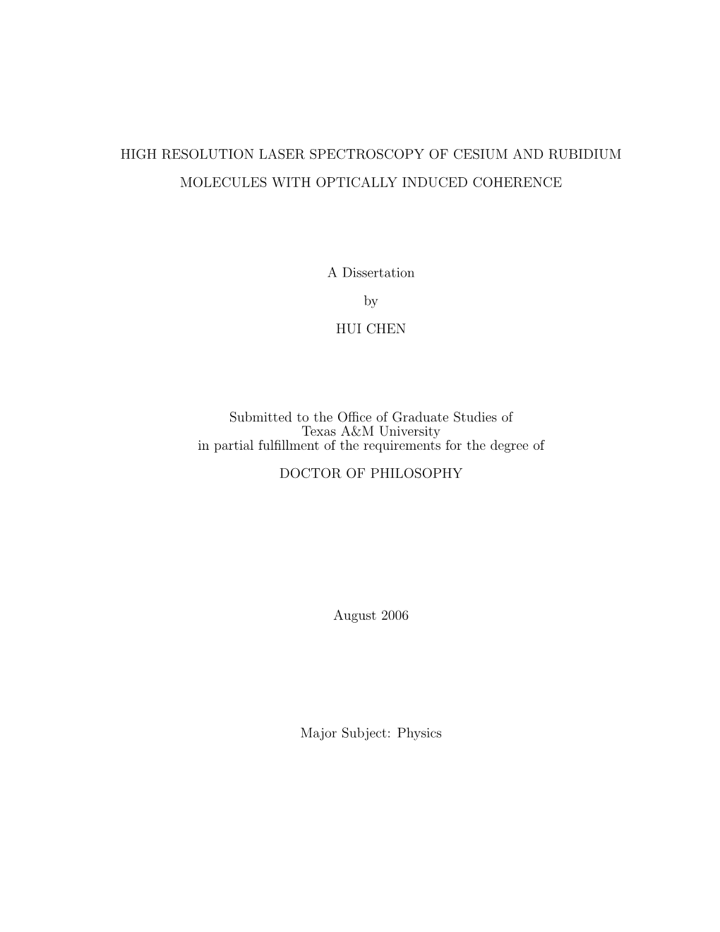 High Resolution Laser Spectroscopy of Cesium and Rubidium