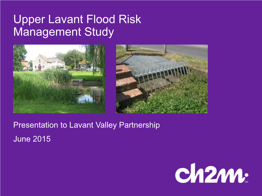 Upper Lavant Flood Risk Management Study