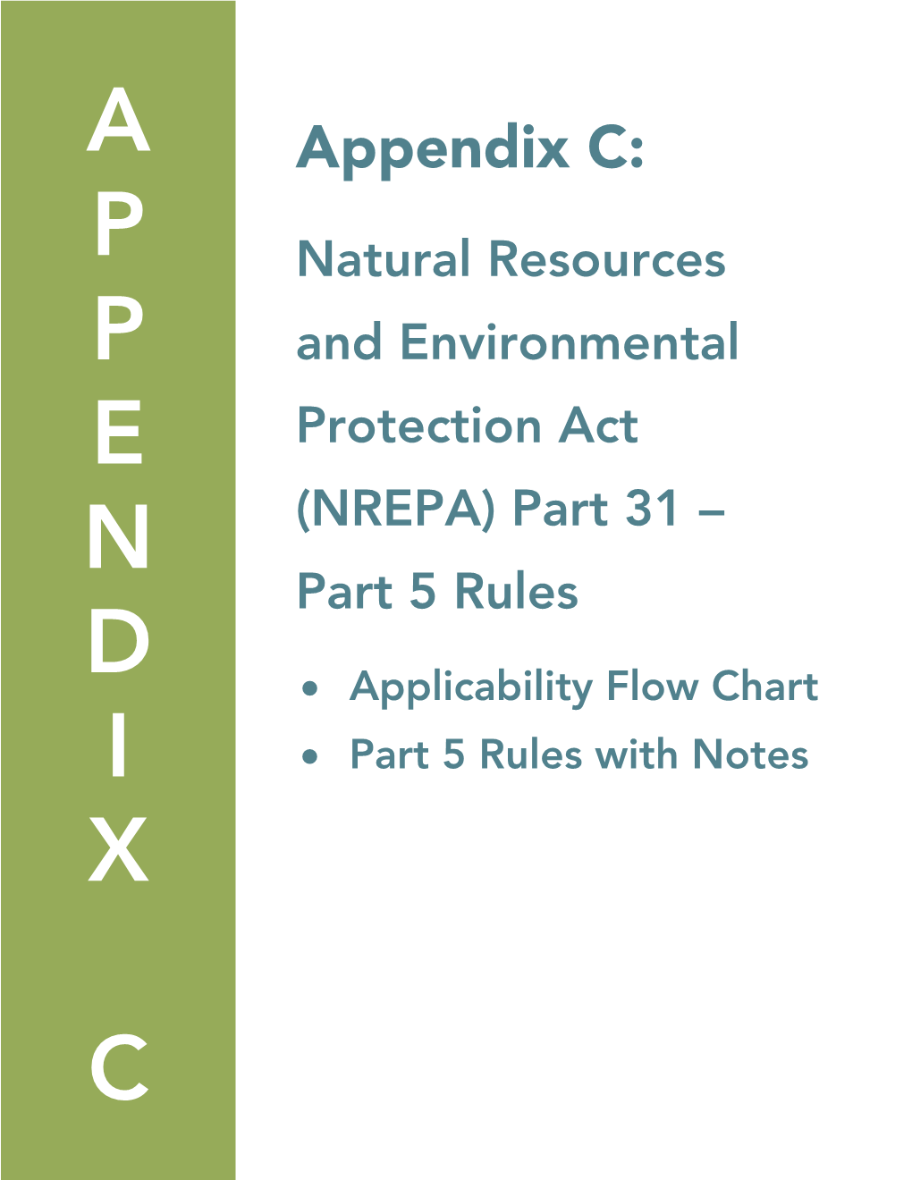 Appendix C: Natural Resources and Environmental Protection