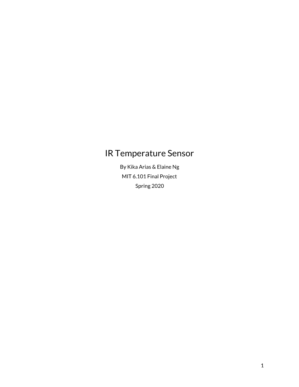 IR Temperature Sensor