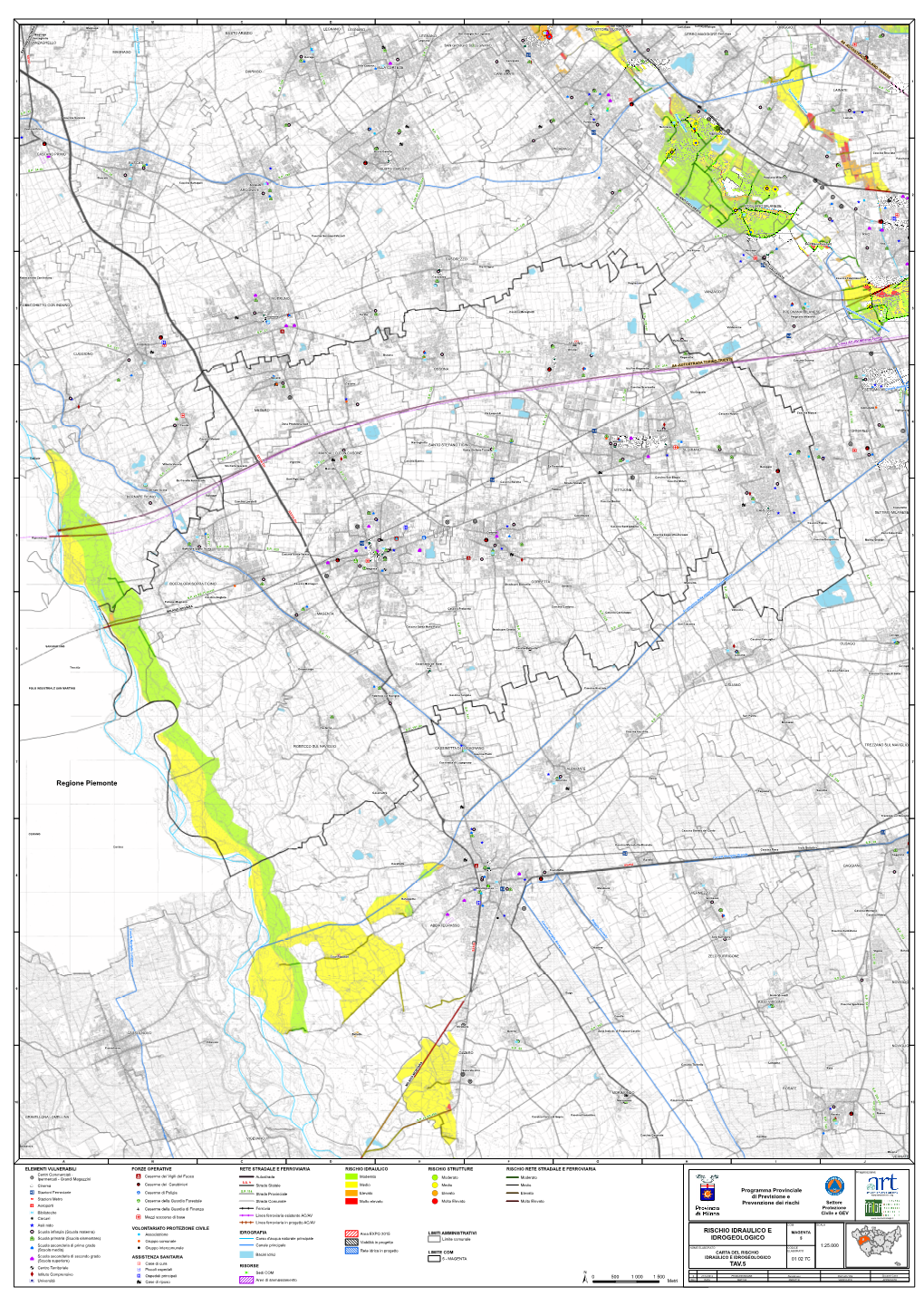 Carta Del Rischio 1:25.000 MAGENTA TAV.5
