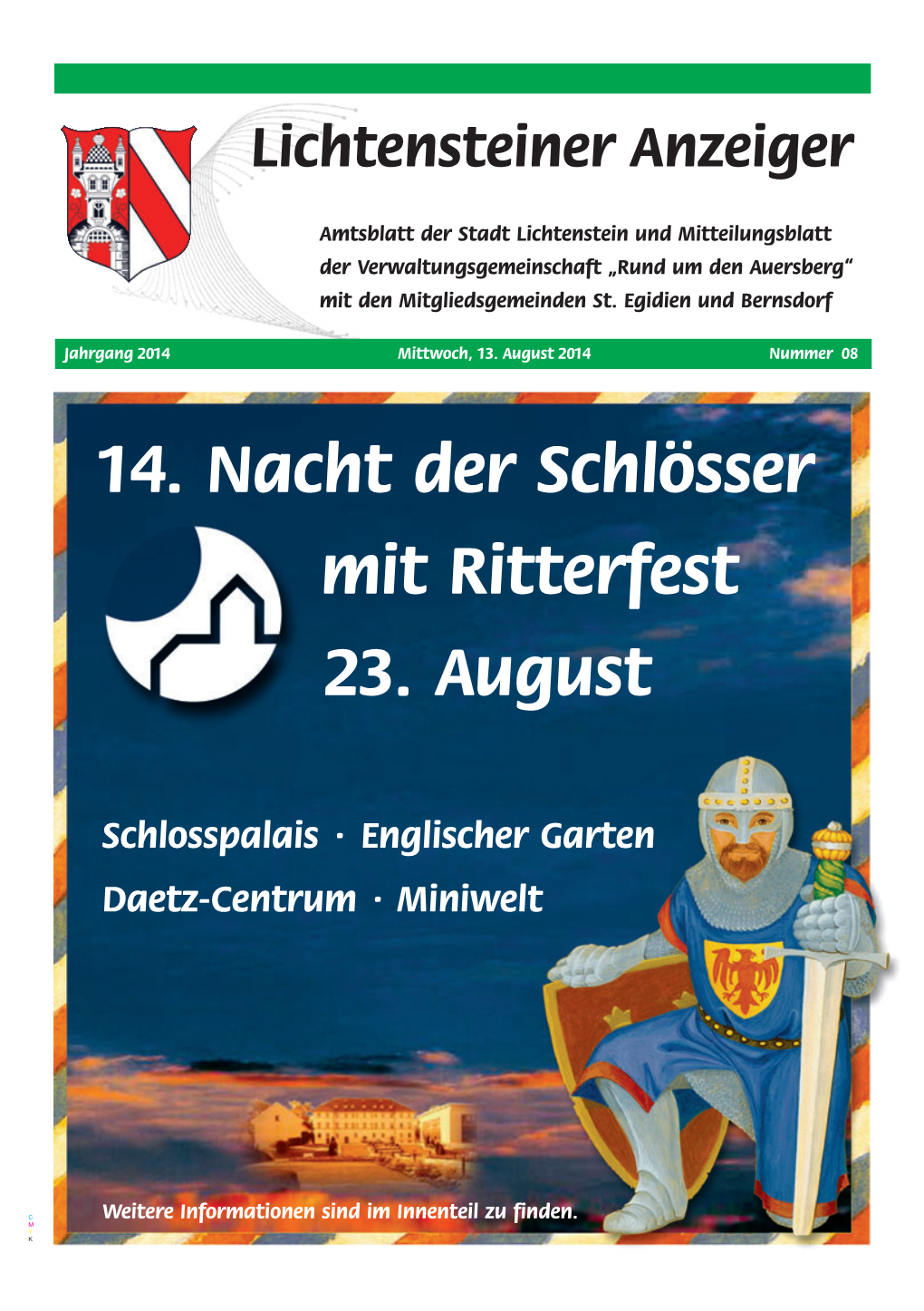 14. Nacht Der Schlösser Mit Ritterfest 23. August