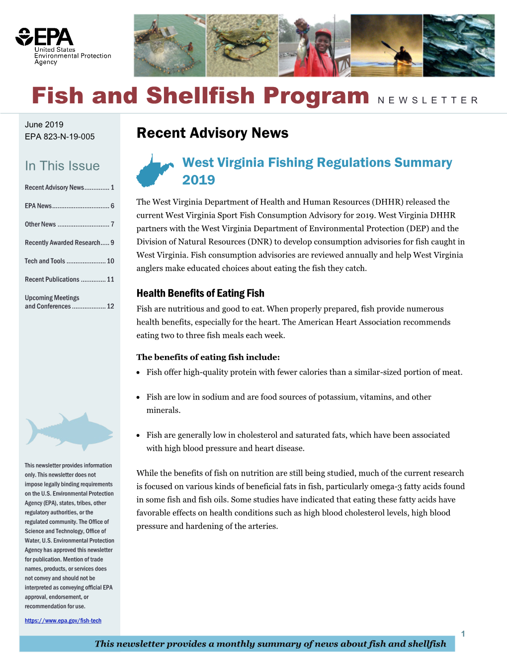 Fish and Shellfish Program Newsletter – June 2019 (PDF)