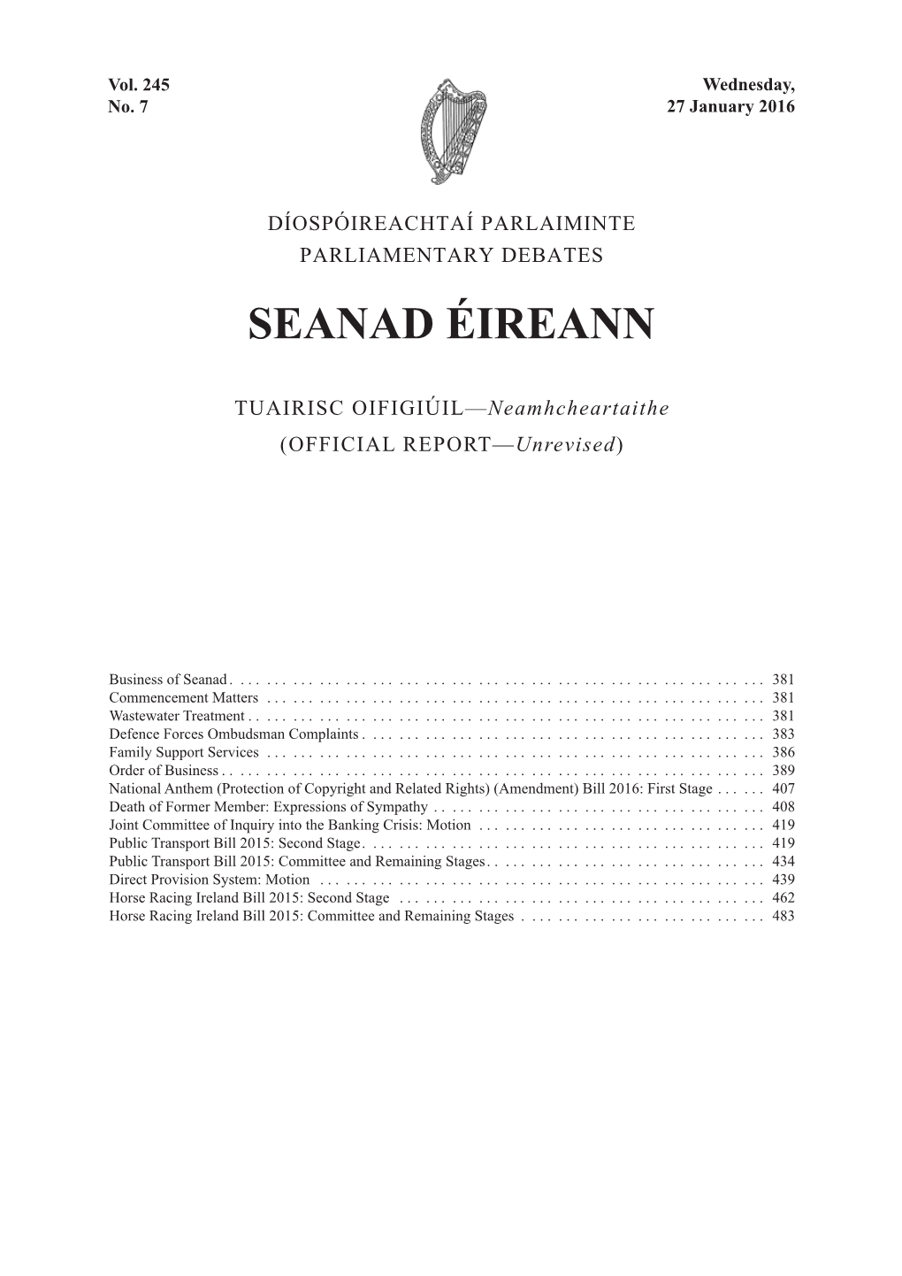 Seanad Éireann