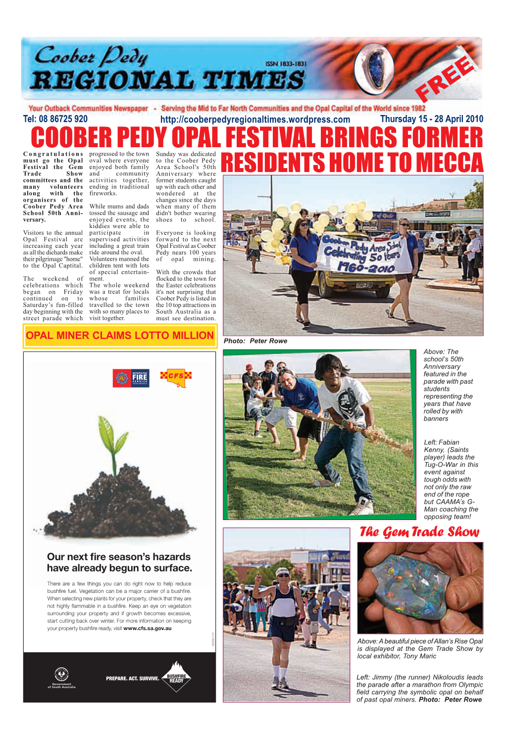 Coober Pedy Opal Festival Brings Former