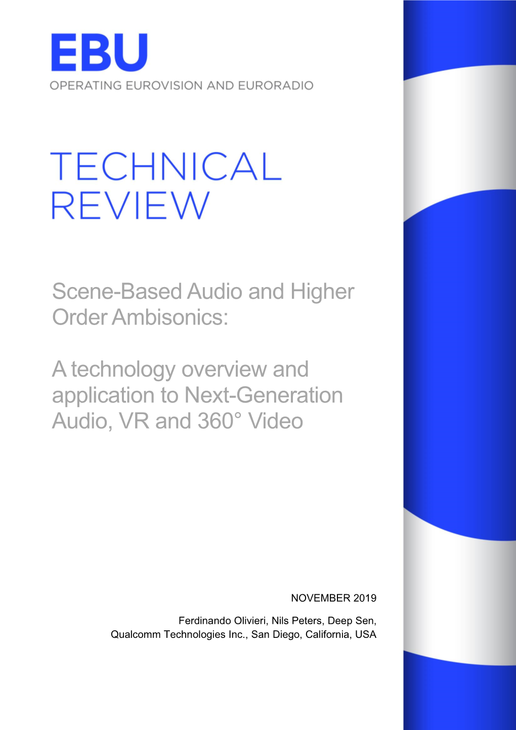 Scene-Based Audio and Higher Order Ambisonics