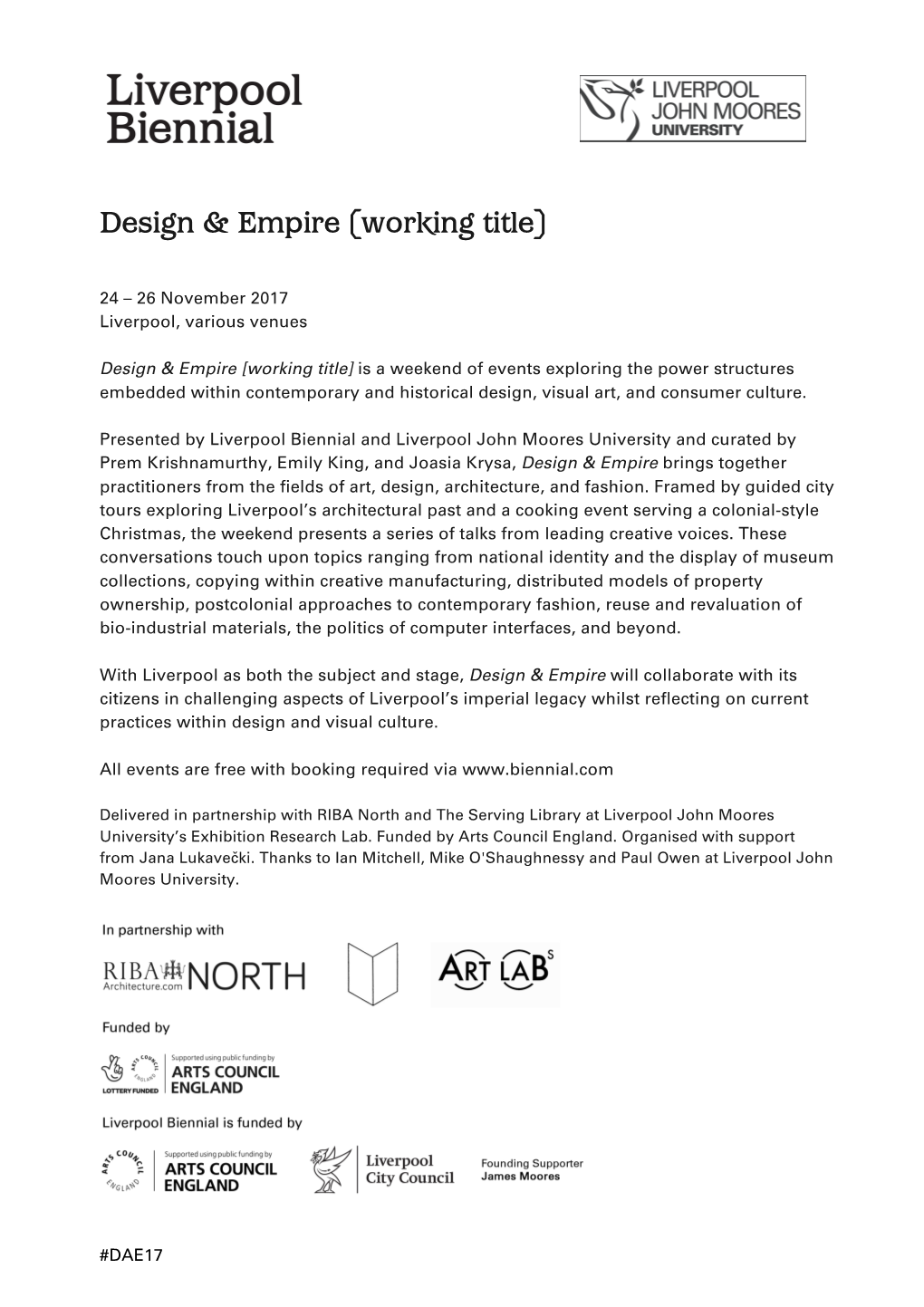 Design & Empire [Working Title]