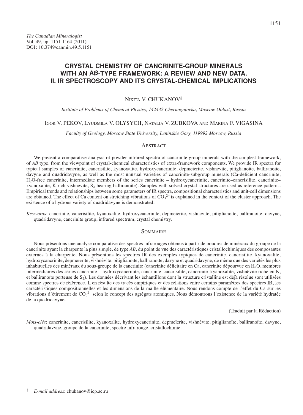 Crystal Chemistry of Cancrinite-Group Minerals with an Ab-Type Framework: a Review and New Data