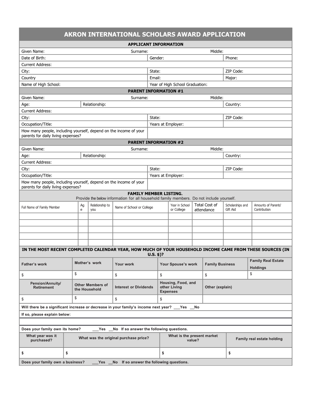 Membership Application Form s17