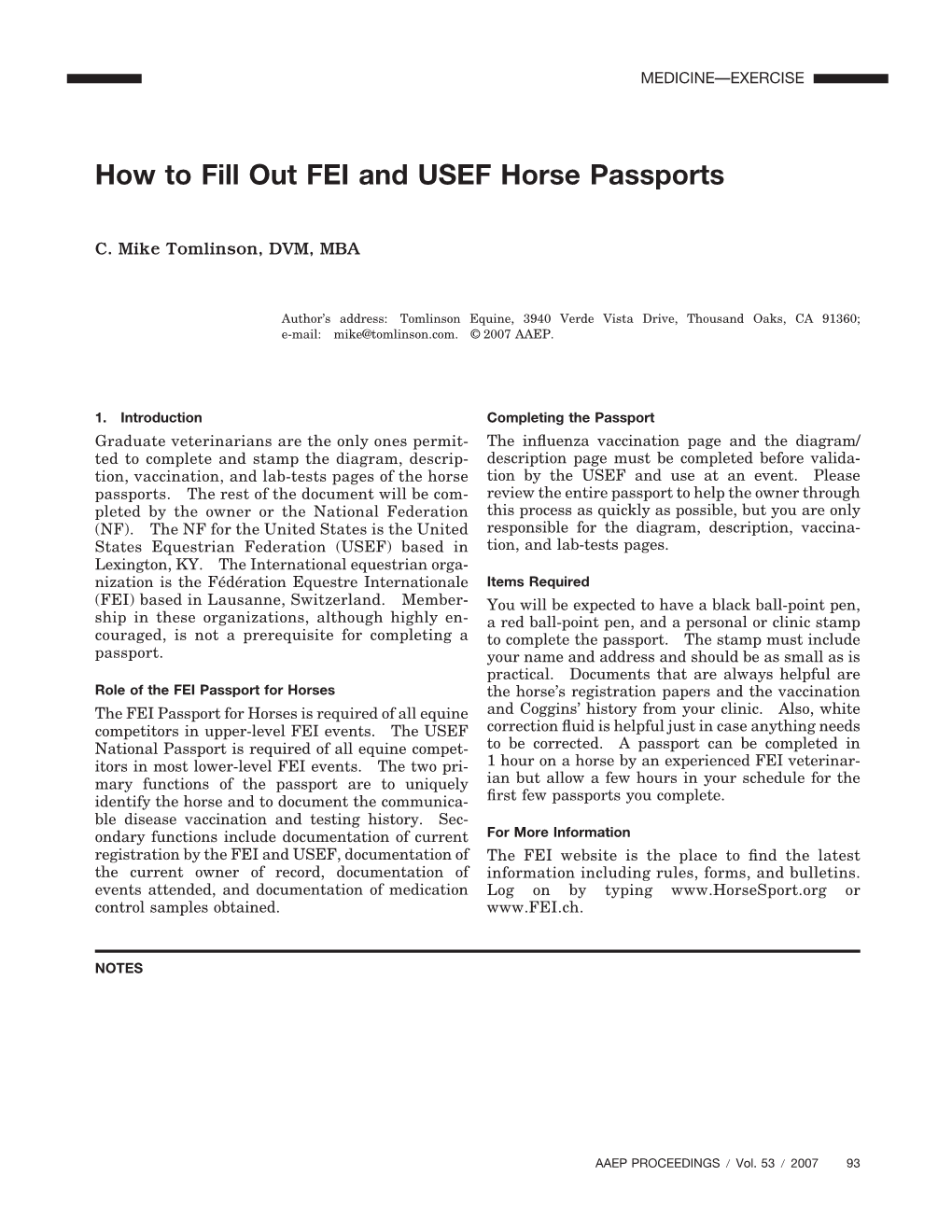 How to Fill out FEI and USEF Horse Passports