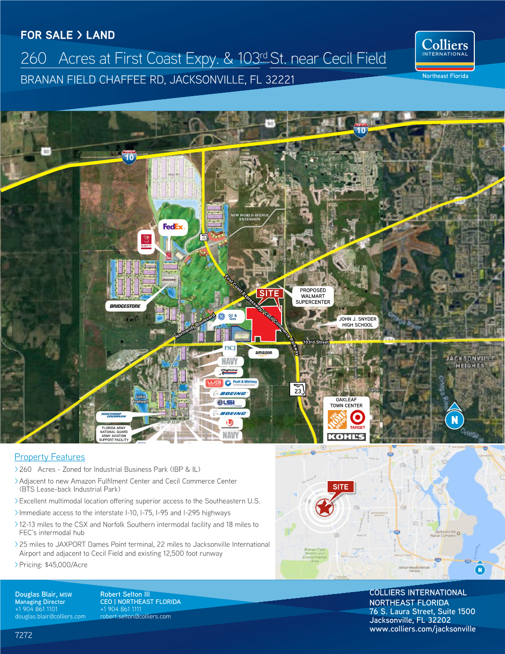 260± Acres at First Coast Expy. & 103Rd St. Near Cecil Field