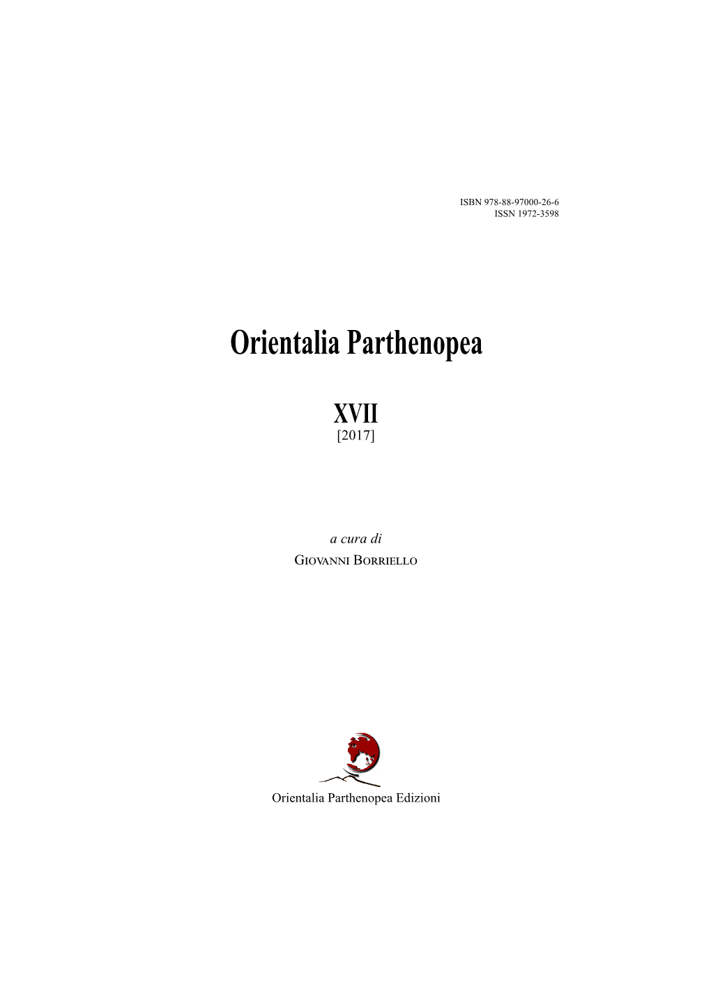 Orientalia Parthenopea