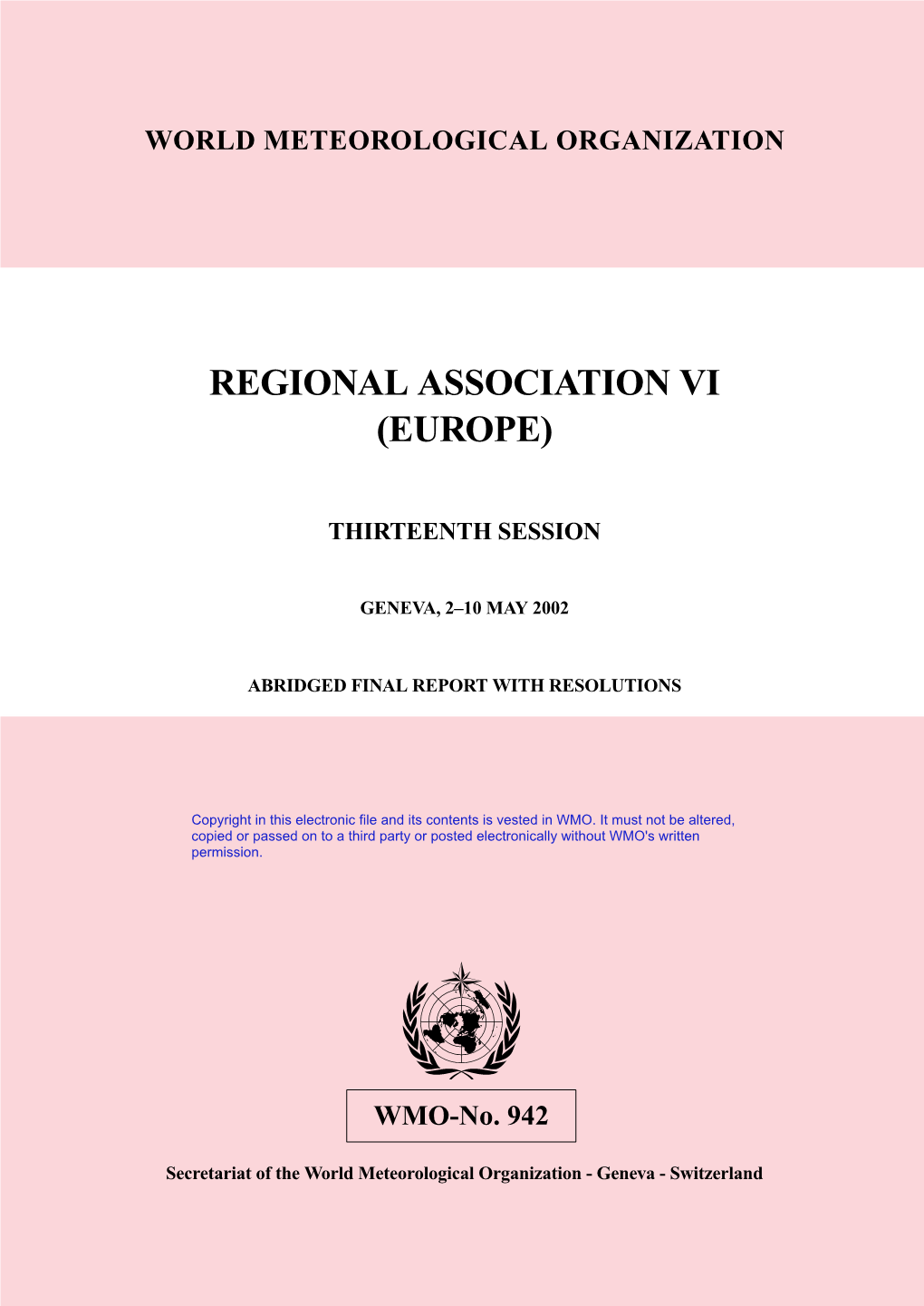 Regional Association Vi (Europe)