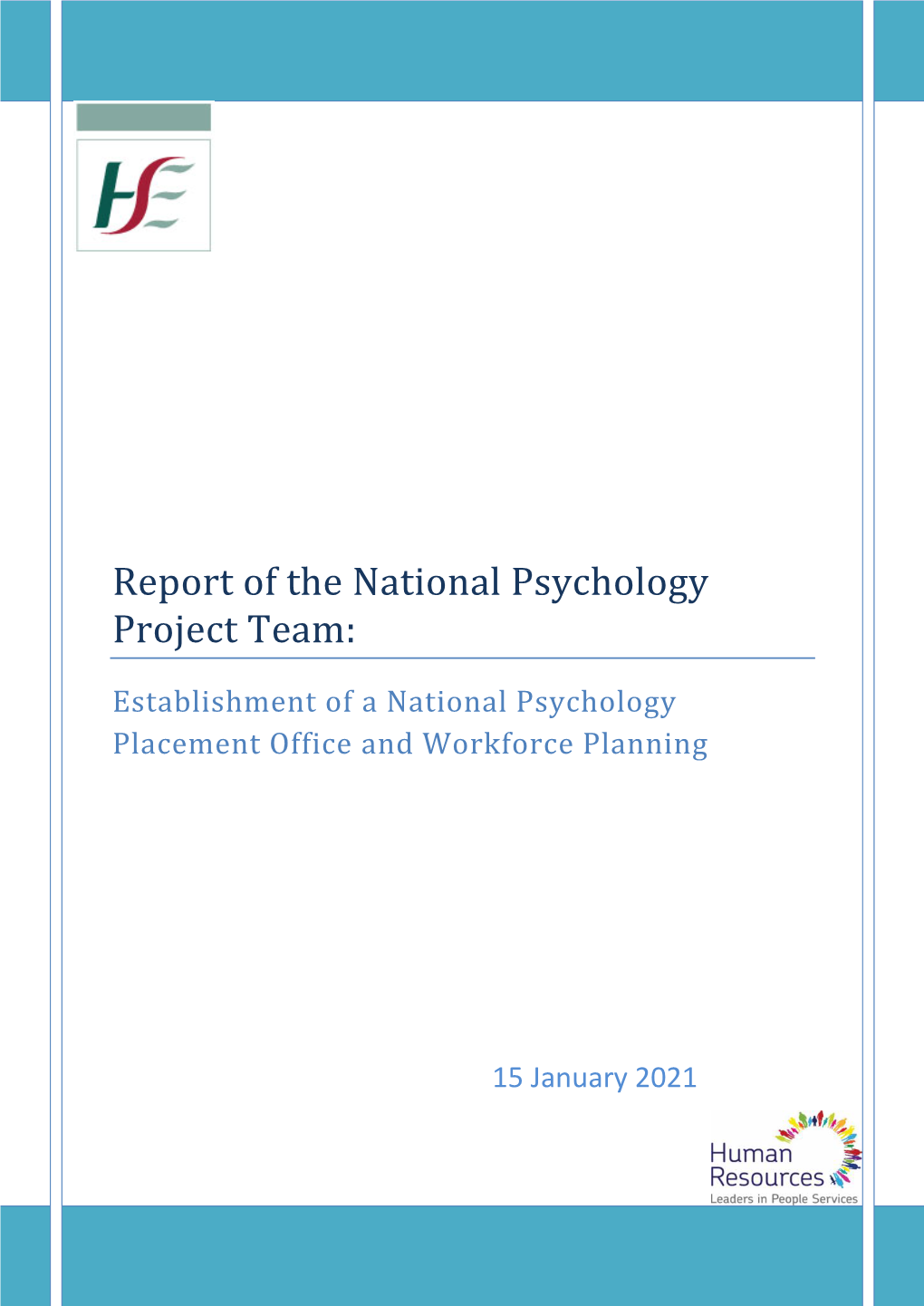 Report of the National Psychology Project Team