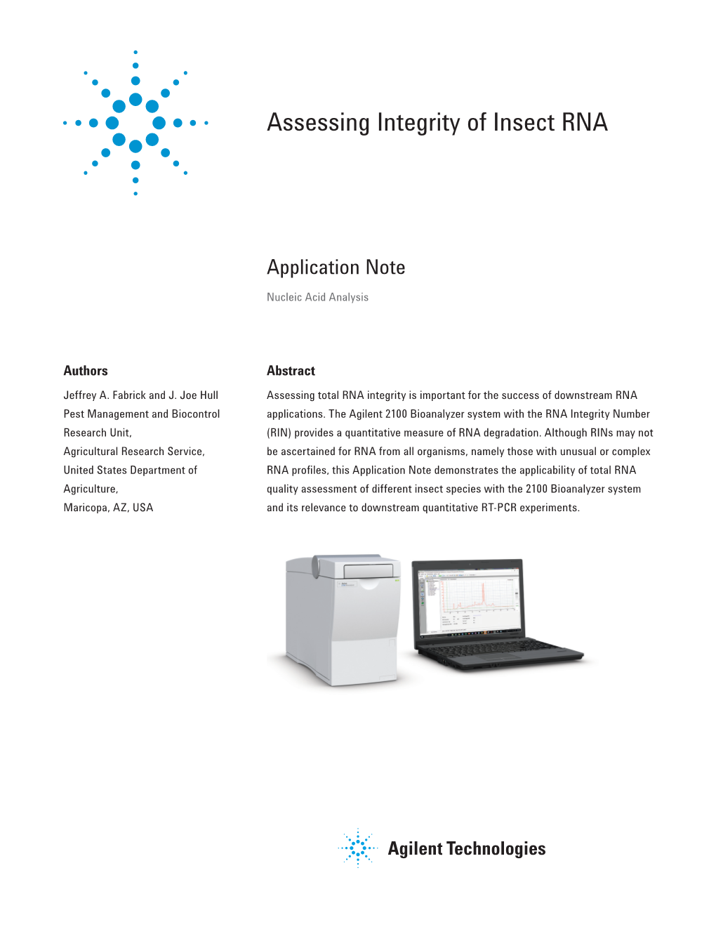 Assessing Integrity of Insect RNA