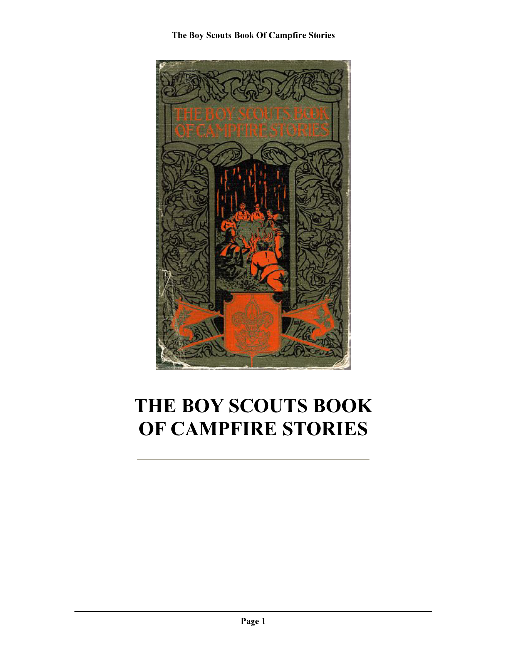 The Boy Scouts Book of Campfire Stories