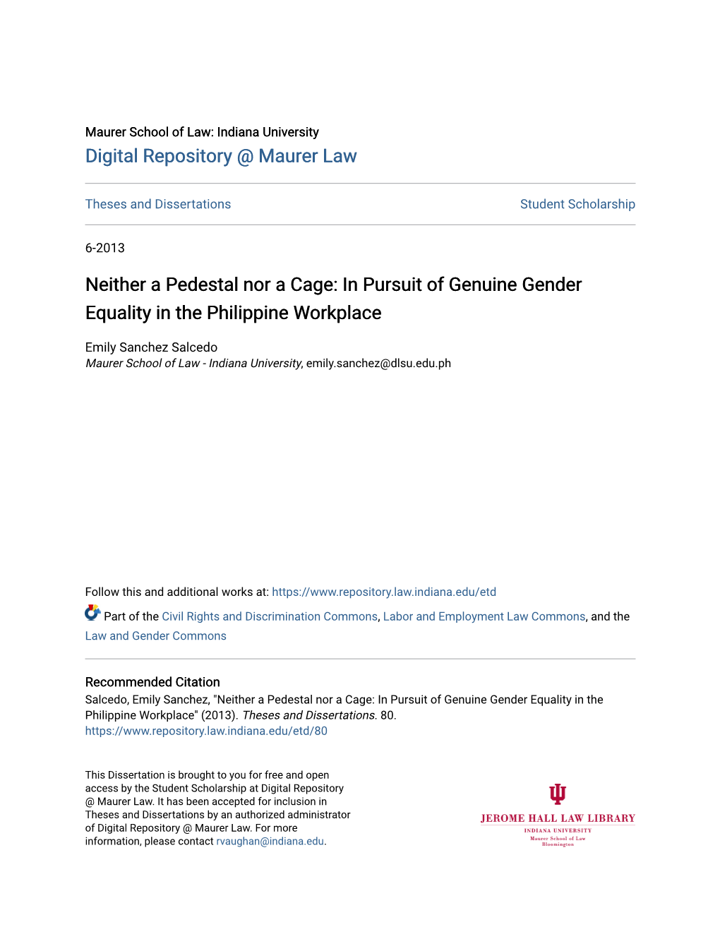 In Pursuit of Genuine Gender Equality in the Philippine Workplace