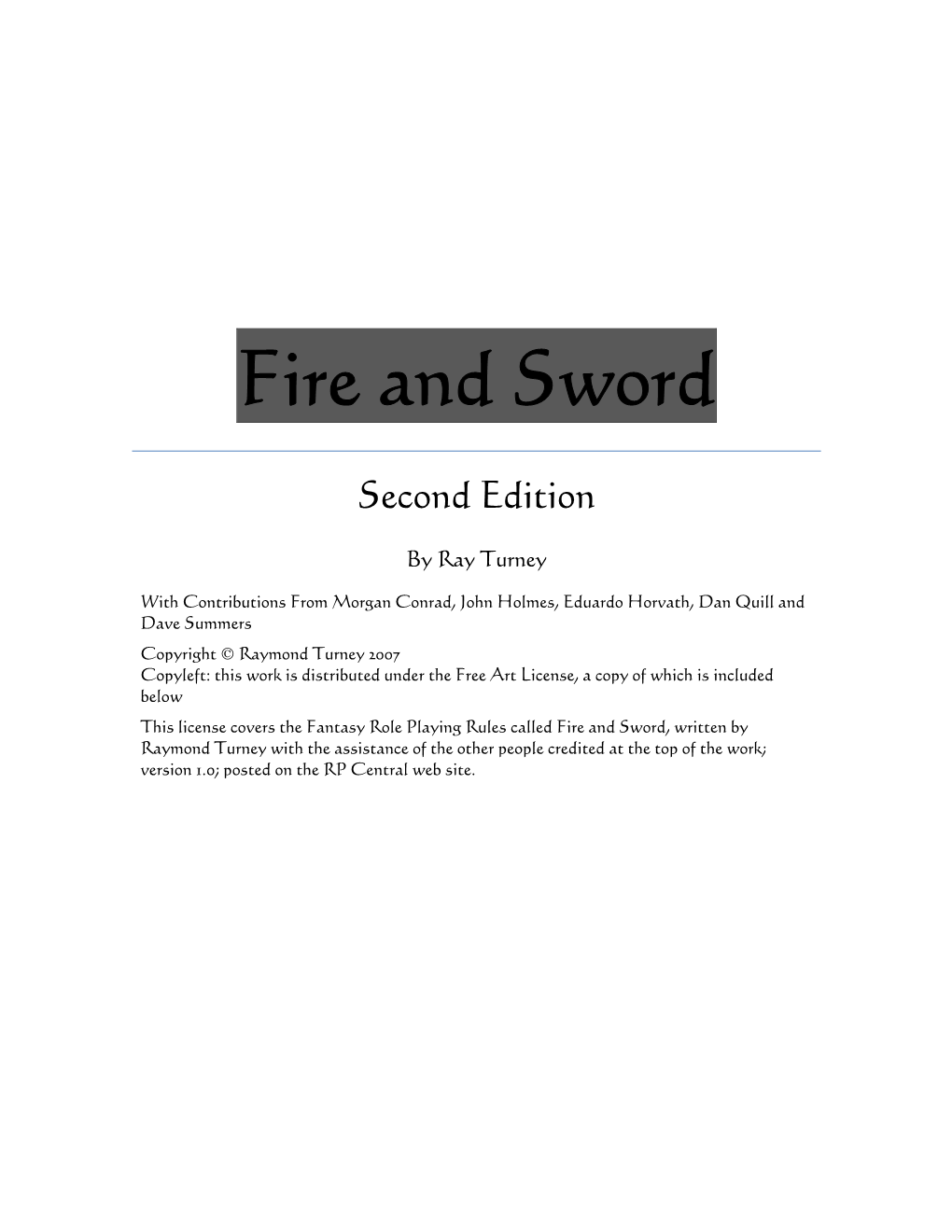 Fire and Sword