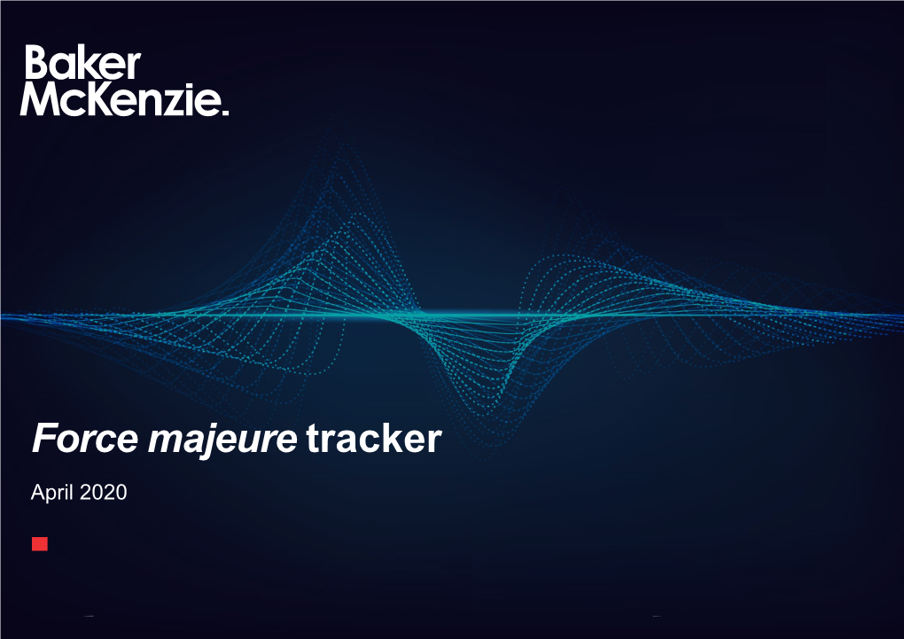 Force Majeure Tracker