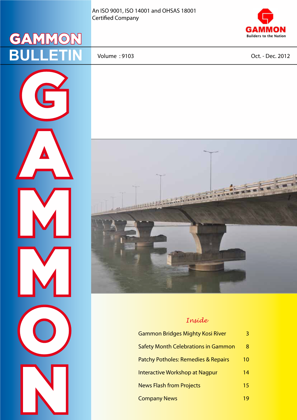 GAMMON BULLETIN Volume : 9103 Oct