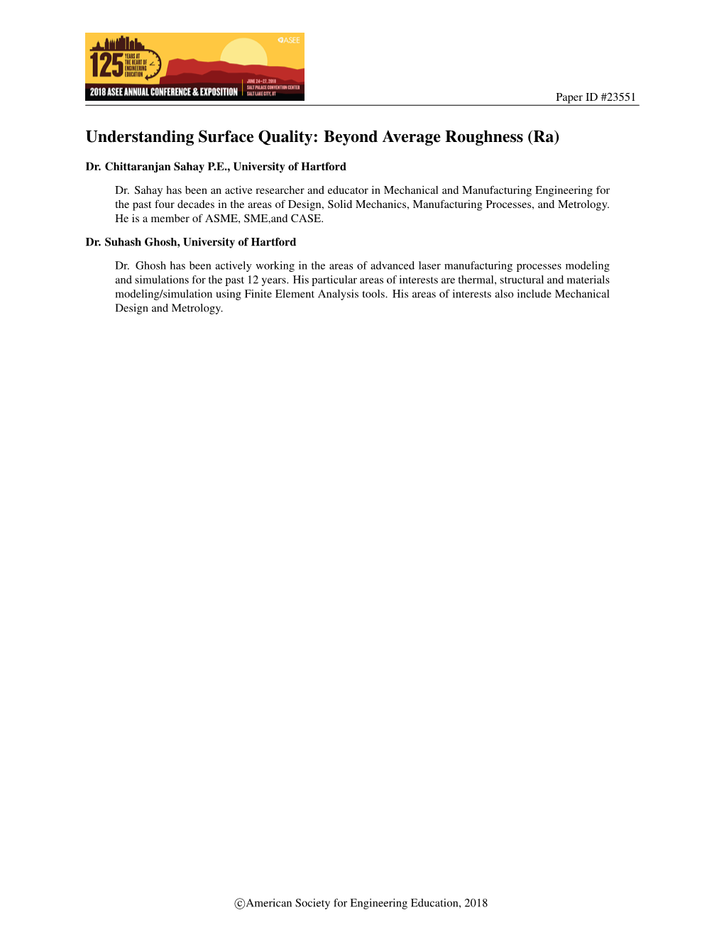 Understanding Surface Quality: Beyond Average Roughness (Ra)