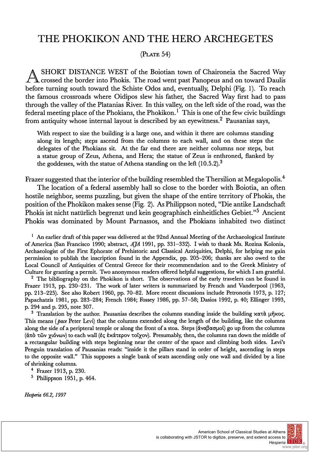 The Phokikon and the Hero Archegetes (Plate54)