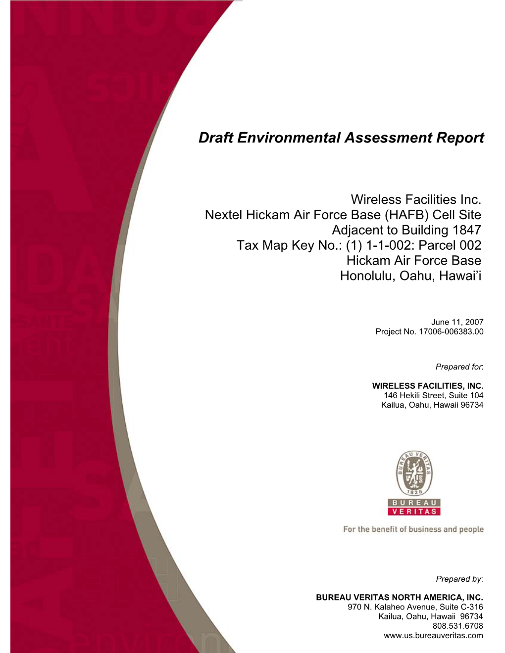 Draft Environmental Assessment Report