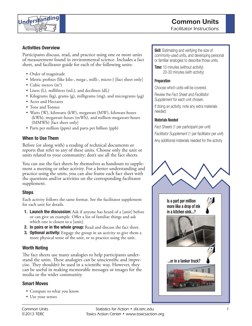 Common Units Facilitator Instructions