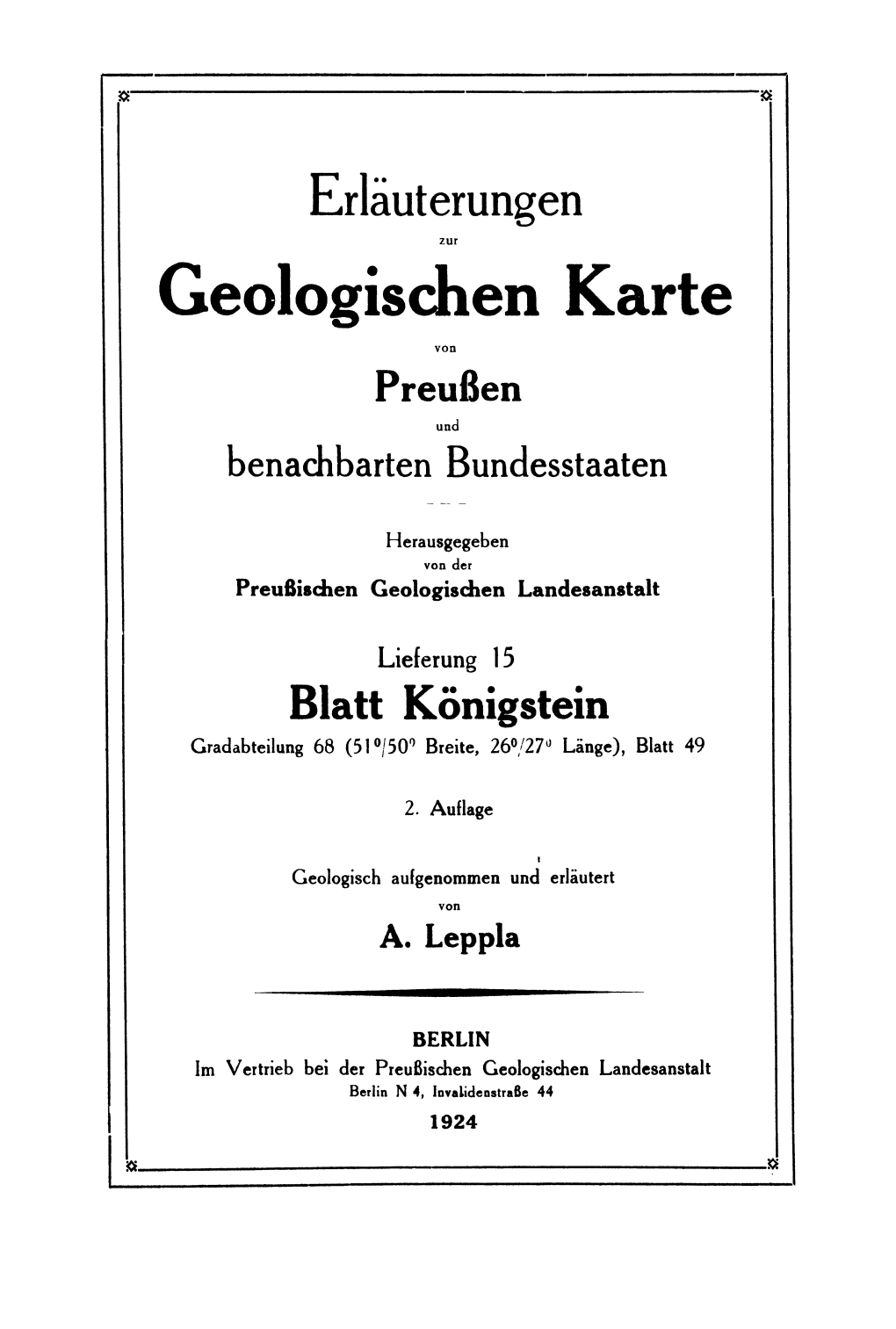 Geologischen Karte