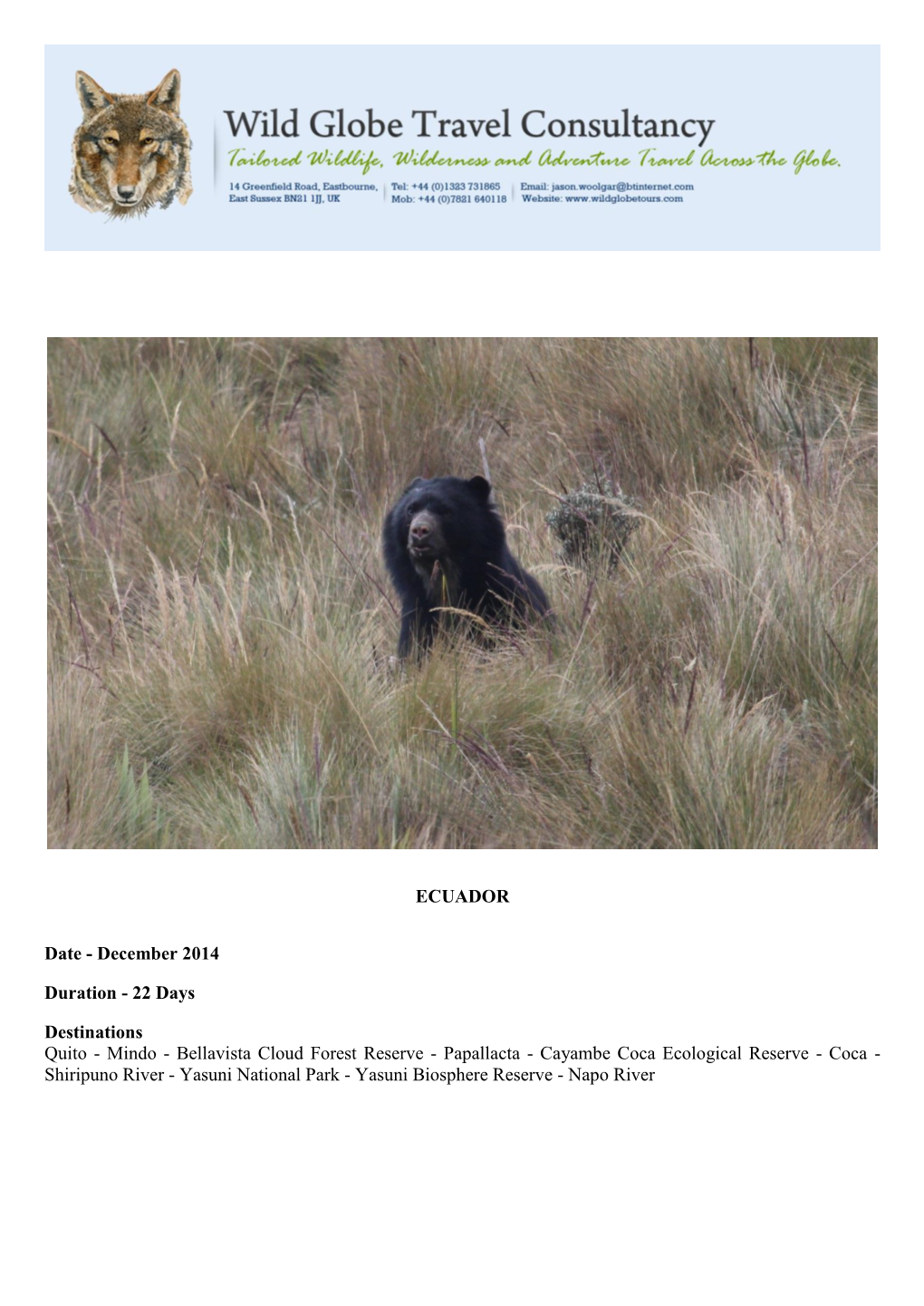 25) Ecuador – December 2014