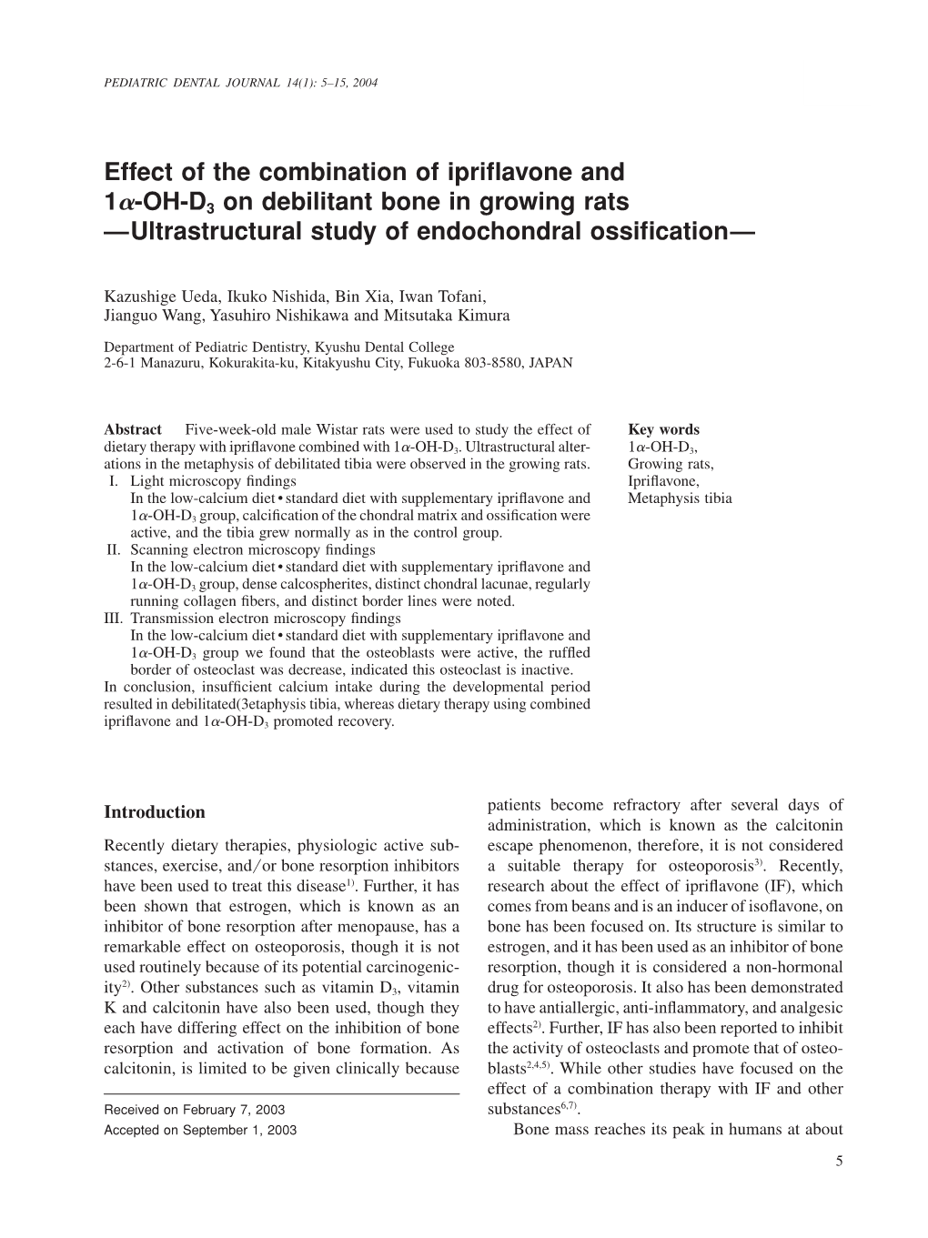 Effect of the Combination of Ipriflavone and 1