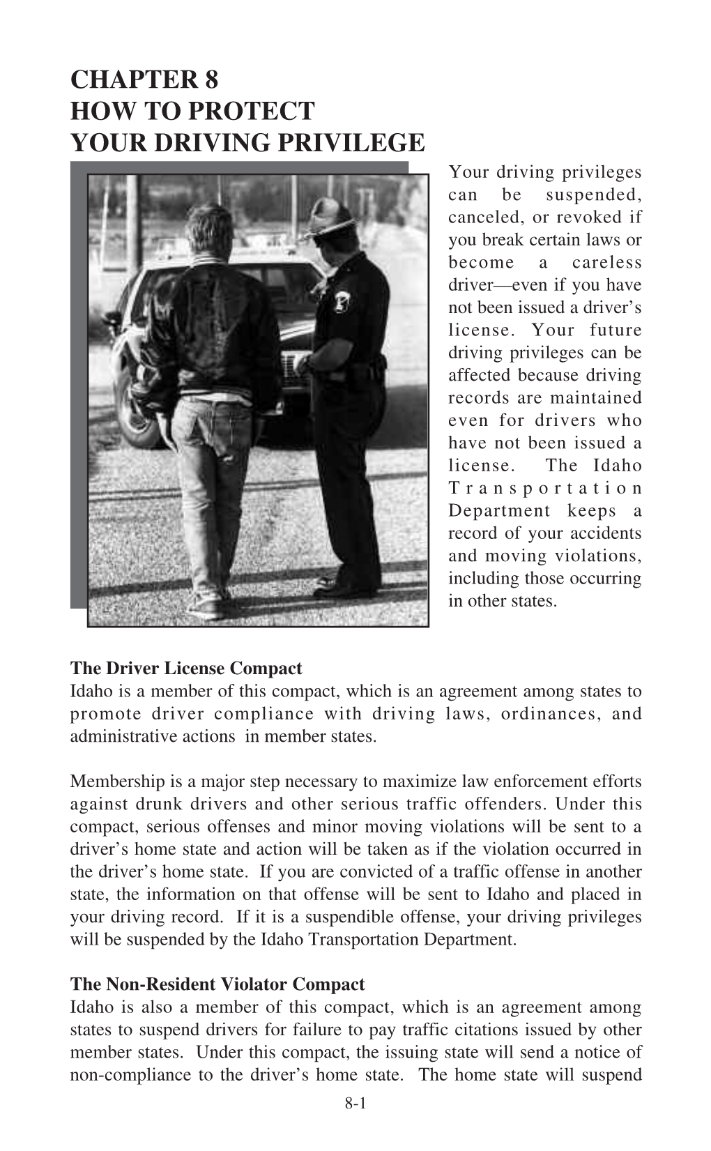 Chapter 8 How to Protect Your Driving Privilege