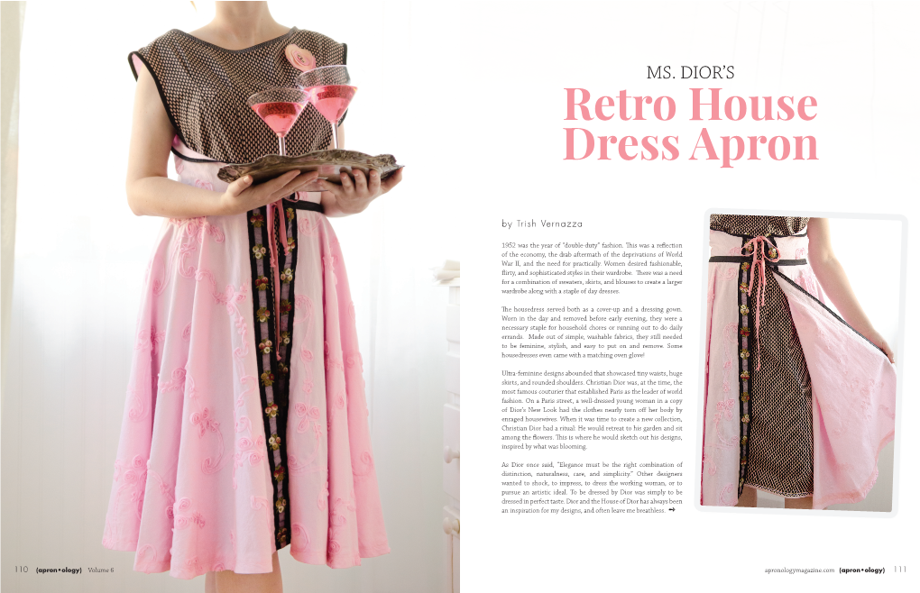 Retro House Dress Apron