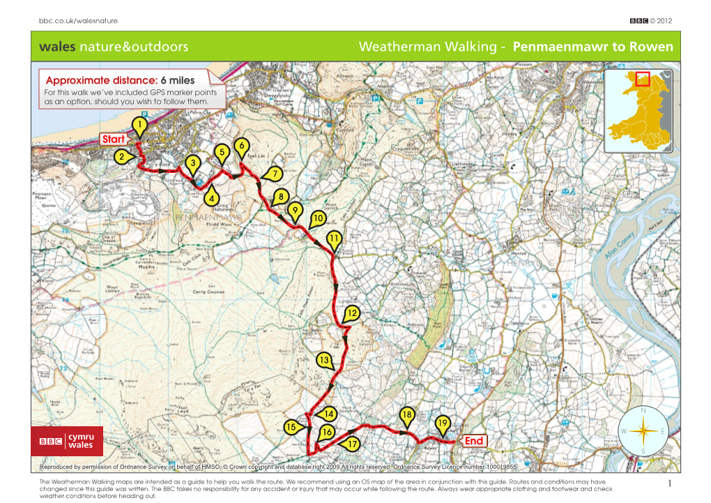 Weatherman Walking - Penmaenmawr to Rowen