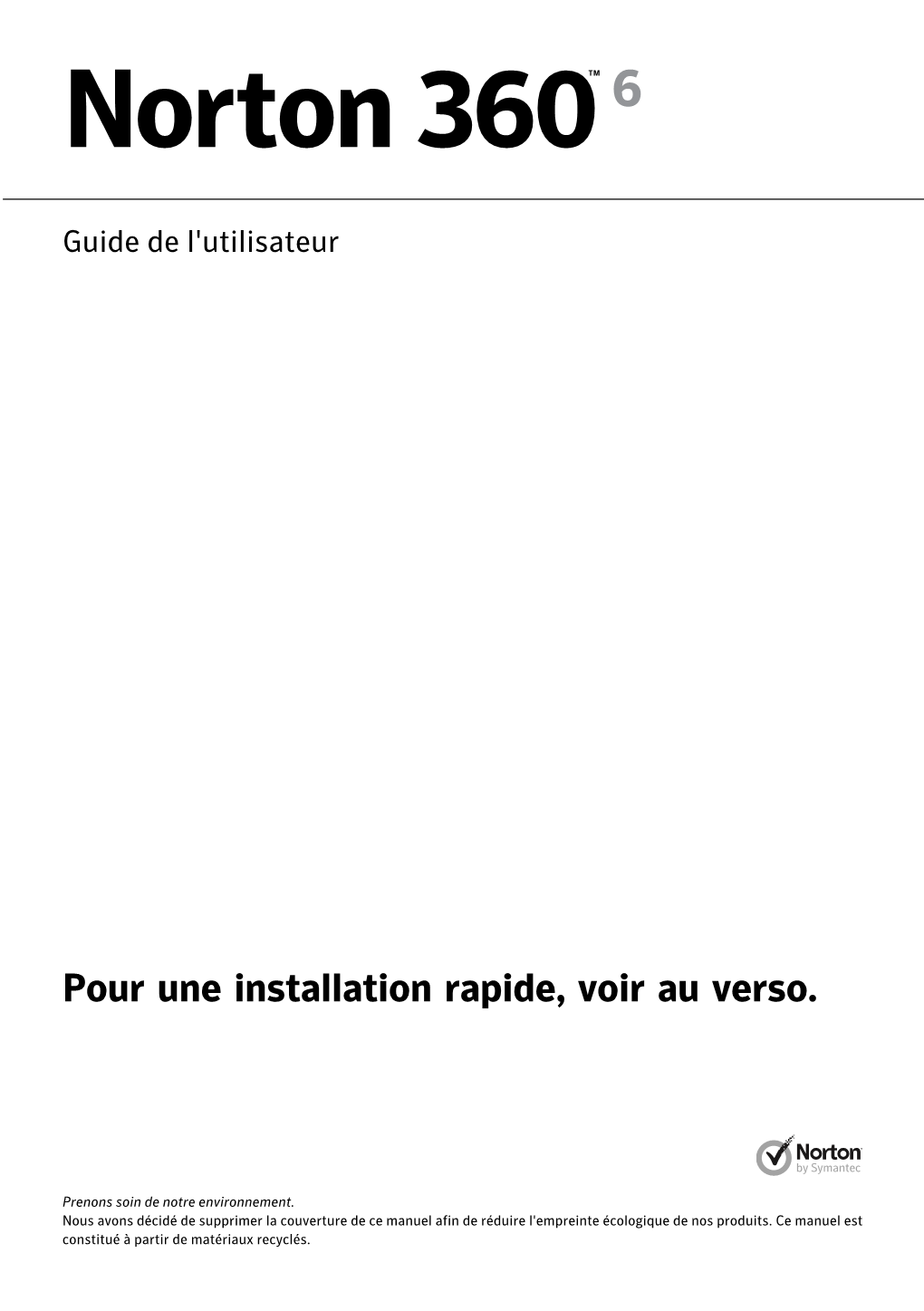 Norton 360 Guide De L'utilisateur